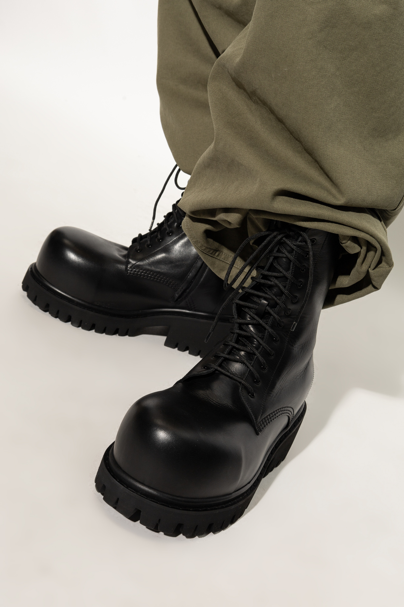 Black Boots Stomper Balenciaga Vitkac Canada